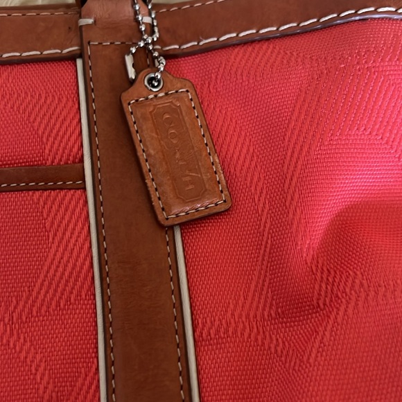 COACH Gallery Jacquard & Leather Tote - Picture 9 of 9